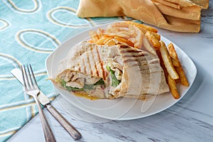 Chicken Caesar Wrap Sandwich