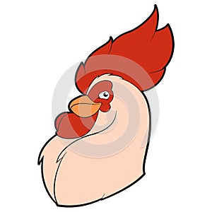 Chicken Cartoon Head