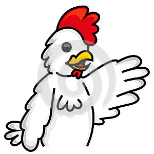 Chicken character cartoon, art, logo, vector, rooster icon, eps, isolated, jpg.