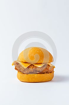 chicken and cheese burger