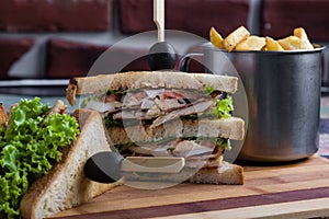 Chicken club sandwich