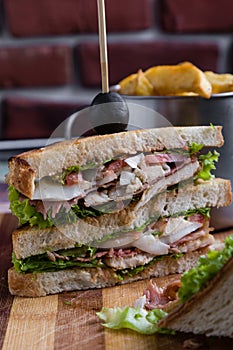 Chicken club sandwich