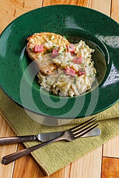 Chicken Cordon Bleu Risotto