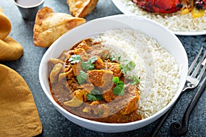 Chicken curry with jasmine rice