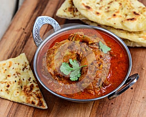 Chicken Curry with naan photo