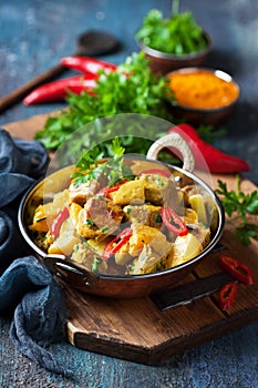 Chicken curry with pineapple