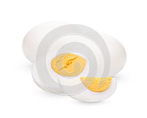 Chicken Egg ,boiled egg isolated on white background