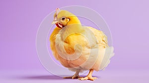 The chicken and egg on white background, is a domesticated species