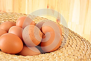 Chicken eggs