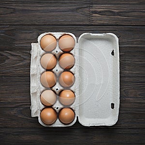 Chicken eggs, egg carton box, paper pulp, egg crate, tray, container