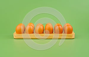 Chicken eggs, high protein breakfast, orange egg shells