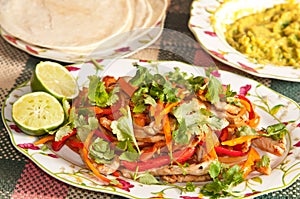 Chicken fajitas