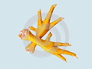 Chicken feet claws paws hen foot raw food ingredient feng zhua, phoenix claws, ji zhua, pe galinha, patas pollo photo photo