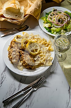 Chicken Francese Farfalle