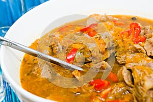 Chicken gizzards stew