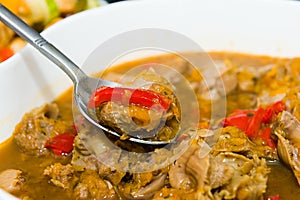 Chicken gizzards stew