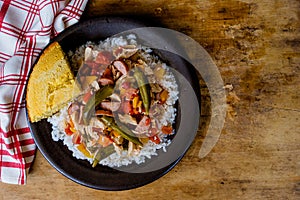 Chicken Gumbo With Cornbread