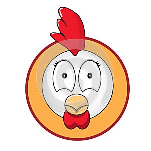 Chicken head button