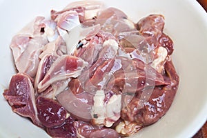 Chicken Hearts, Livers and Gizzard