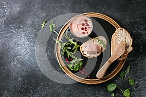 Liver paste with bread