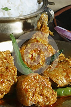 Chicken Hyderabadi - a spicy dish from Hyderabad