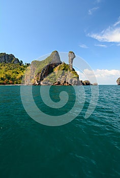 Chicken island. Between Phi Phi islands and Krabi. Thailand