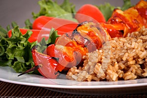 Chicken kebeb skewer