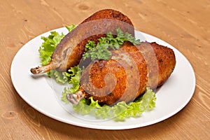 Chicken Kiev on a bone photo