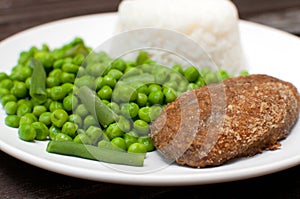 Chicken kiev or cordon bleu dinner