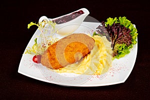 Chicken Kiev cutlet