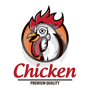 Chicken logo stock