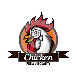 Chicken logo stock