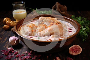 chicken marinating in yogurt and spices