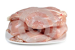 Chicken meat on plate