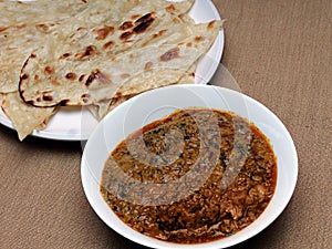 chicken methi masala, butter naan Hyderabadi cuisine