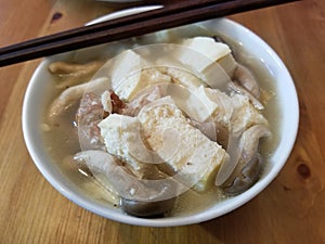 Chicken Mushroom Tufo Soup photo