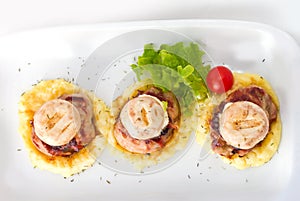 Chicken and Mushrooms Overhead