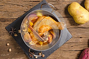 Chicken mussaman curry,