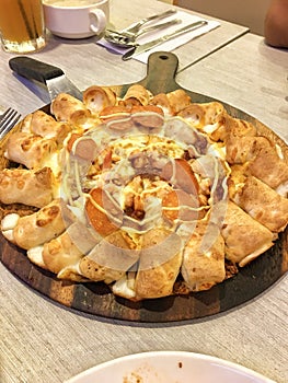 chicken paperoni pizza