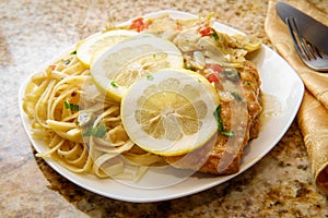 Chicken Piccata Linguine photo