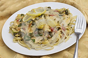 Chicken Piccata Linguine