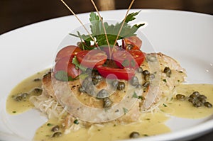 Chicken piccata photo