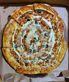 chicken pizza,kabab staffer pizza,crazy cheese tasty fast food