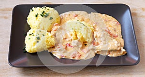 Chicken polenta (mamaliga-puliszka)