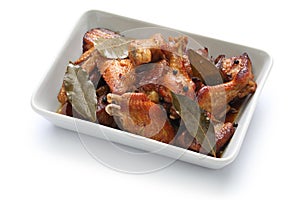 Chicken and pork adobo, filipino food