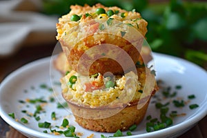 Chicken Pot Pie Cornbread Muffins - Comfort Food Delight