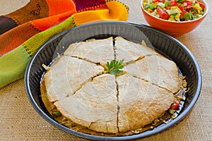 Chicken Quesadillas with Cheese