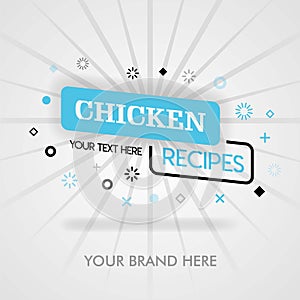 Chicken recipes website. secret chicken grill recipe. American Fried Chicken Cookbook. can be for promotion, advertising, marketin photo