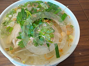 Chicken Rice Noodle Soup