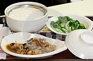 Chicken and rice set